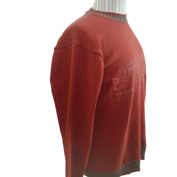 Sargent Pepper  Knit Sweater, Crewneck, Brown, L - Picture 3 of 6